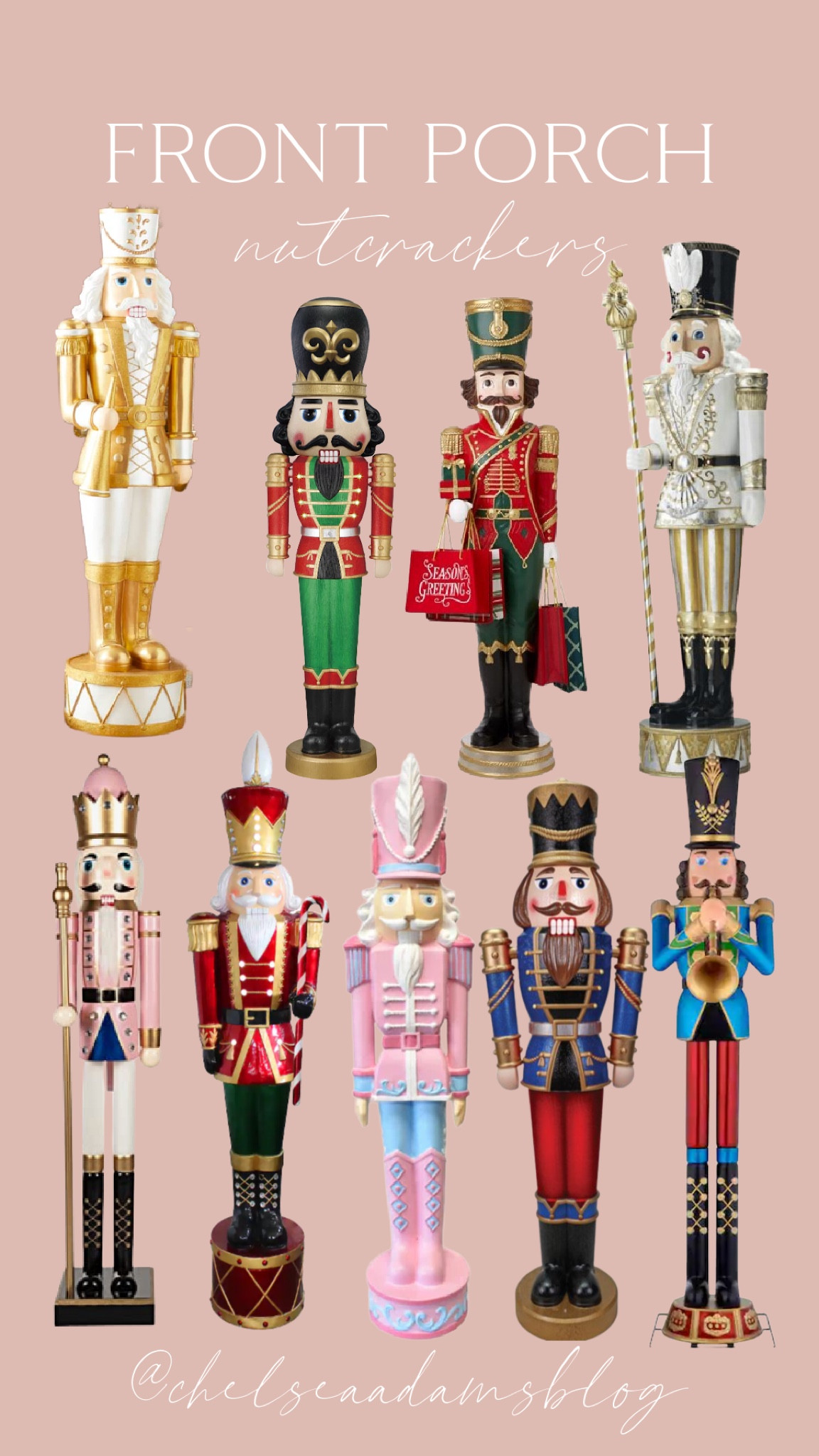 front porch nutcrackers…wait till you see how I transformed mine! 
outdoor nutcrackers
6 foot nutcrackers
Nutcracker makeover


#LTKsalealert #LTKHoliday #LTKhome