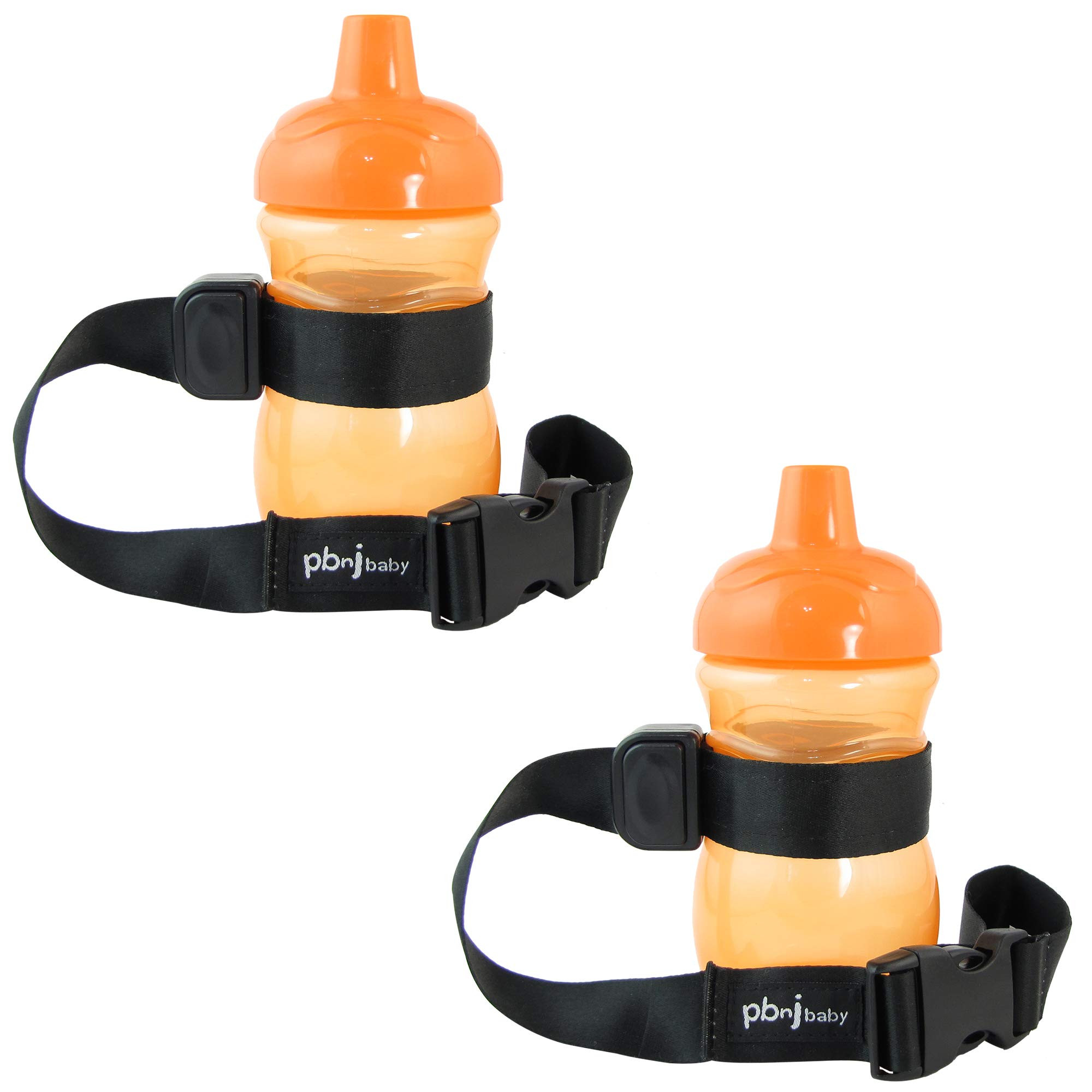 PBnJ Baby SippyPal Sippy Cup Holder Strap Leash Tether (Black 2-Pack) | Amazon (US)