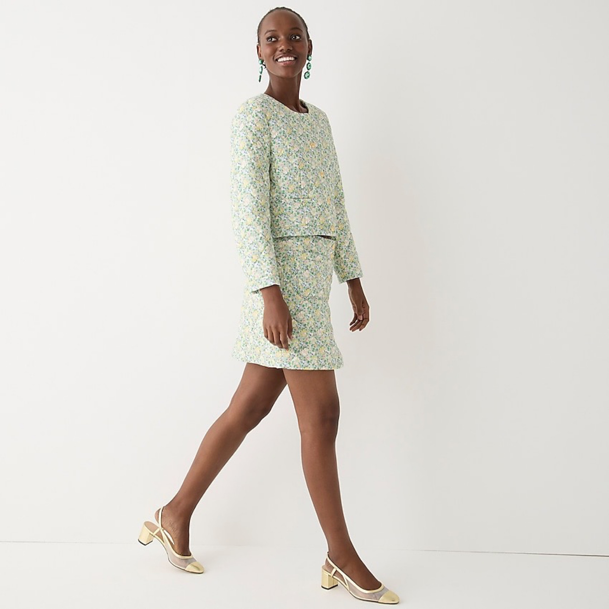 Spring quilted skirt and jacket set / liberty of London print / work ootd / work outfits / spring looks 

#LTKworkwear #LTKSeasonal #LTKstyletip