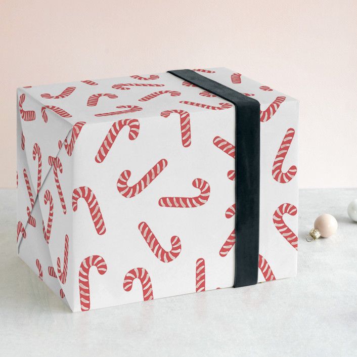Assorted Candy Canes Wrapping Paper | Minted