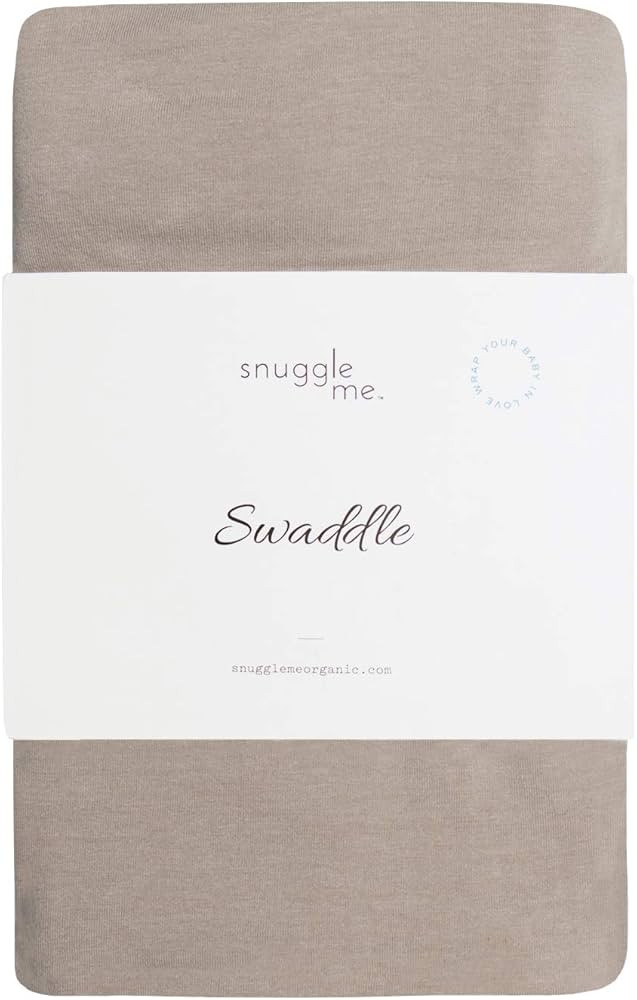 snuggle me Swaddle | Organic Cotton Swaddle Blanket, Soft Stretch, 47 x 47 inches (Birch) | Amazon (US)