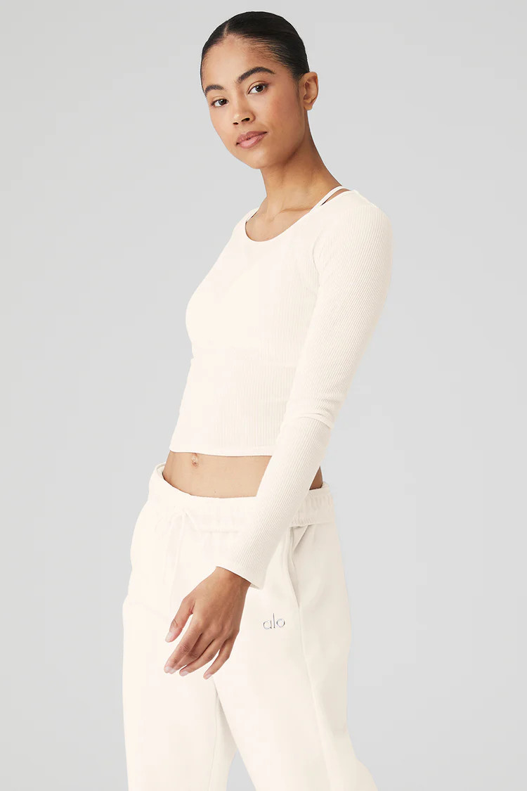 Gather Long Sleeve - Fog | Alo Yoga (US)