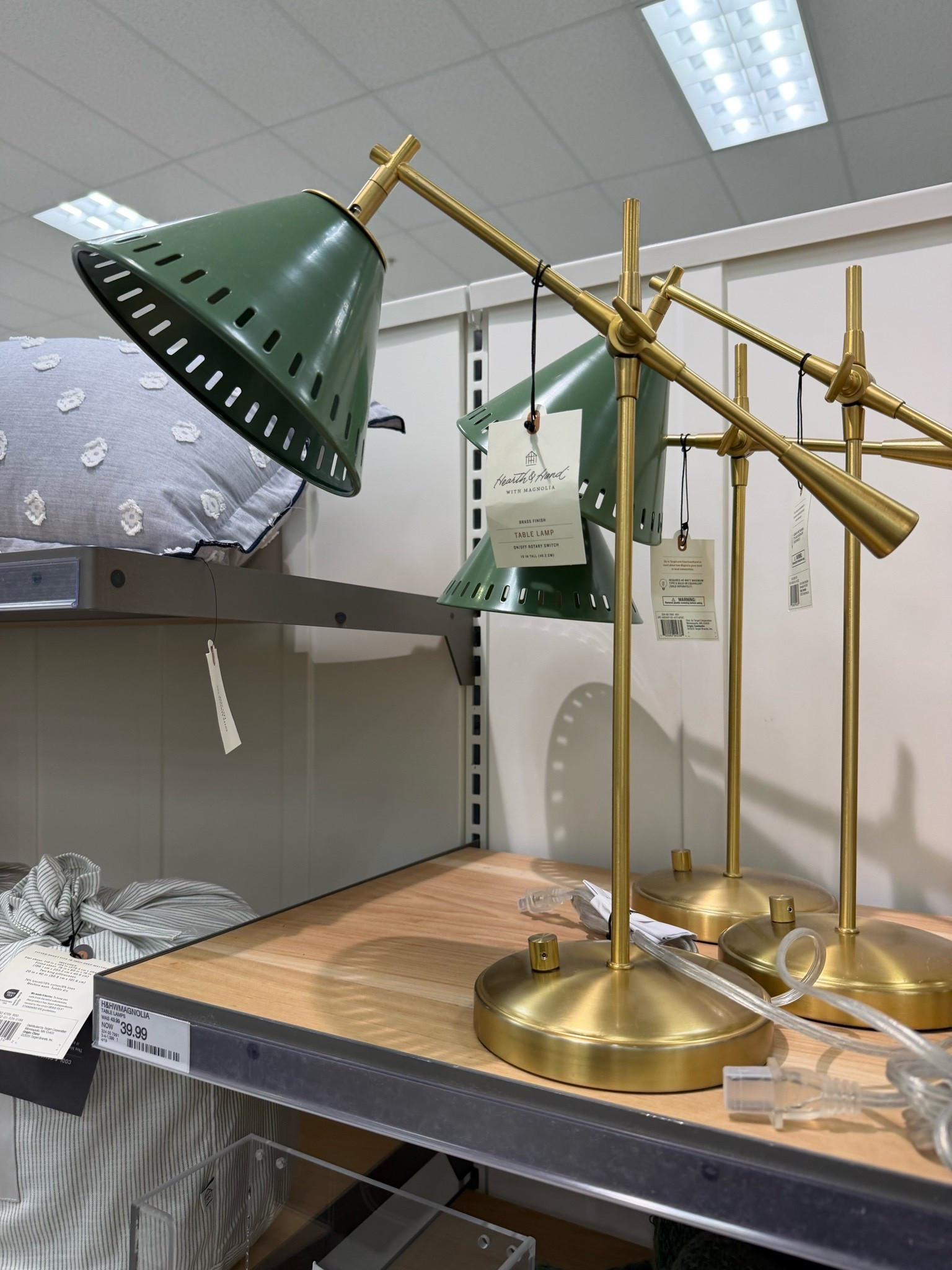 This Hearth & Hand lamp is giving vintage designer vibes 💚✨ The green shade paired with the brass finish is such a good combo, and it looks like something you’d spot in a high-end home decor store! wedding guest dress summer, summer outfits, fathers day gift guide, summer dresses, country concert outfits, date night outfits, business casual workwear, work outfits, vacation outfits beach, travel outfits, target home, home decor, Hearth and Hand, Magnolia home, designer inspired, brass accents, table lamp, home finds, elevated home decor, new arrivals

#LTKHome #LTKSeasonal