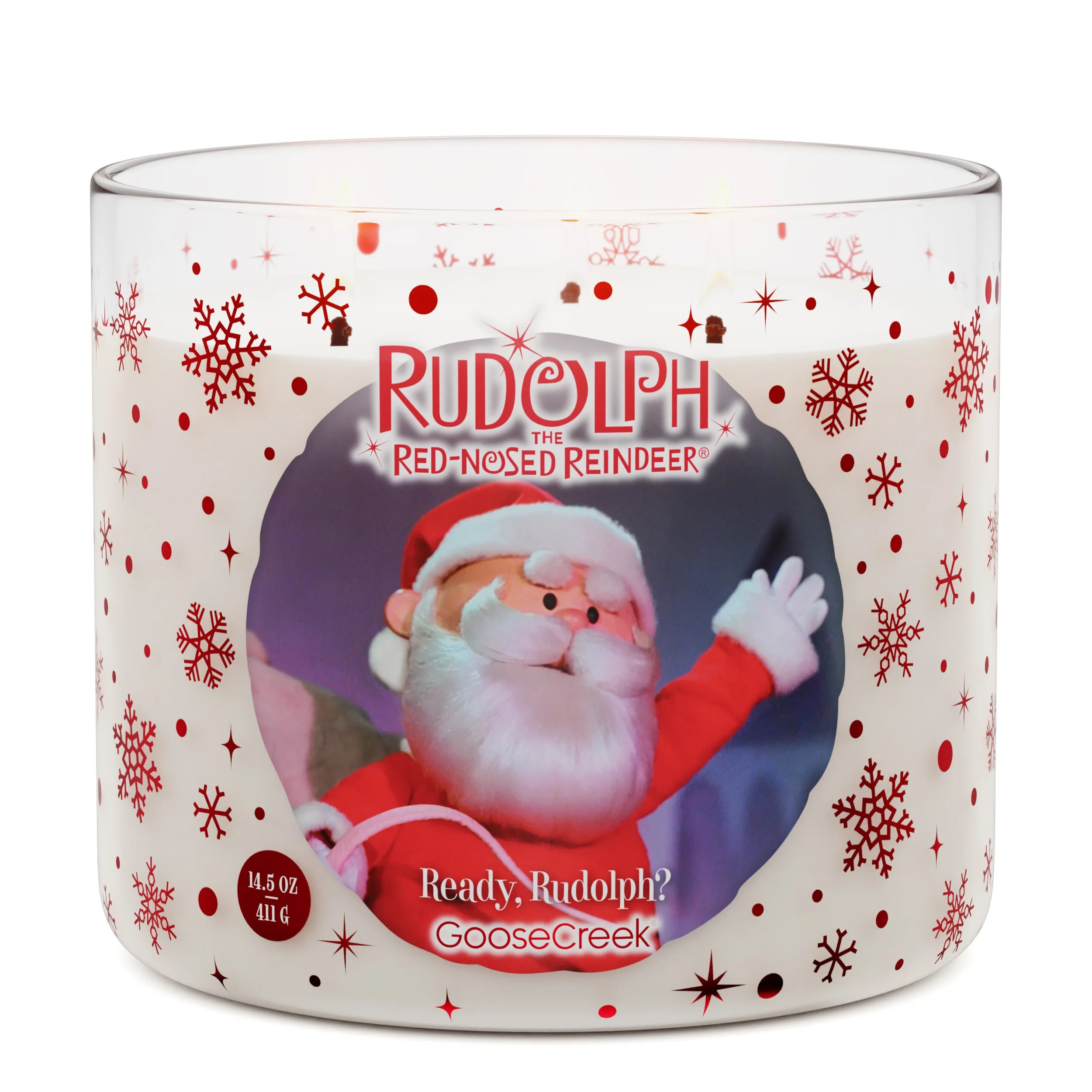 Goose Creek Rudolph Santa 3-wick Old-Fashioned Candy Cane, Creamy Milk Chocolate, & Sparkling Sug... | Walmart (US)