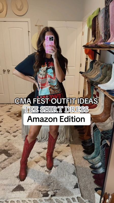 CMA fest outfit ideas tee shirt dress Amazon edition 

#LTKFindsUnder50 #LTKFindsUnder100 #LTKStyleTip