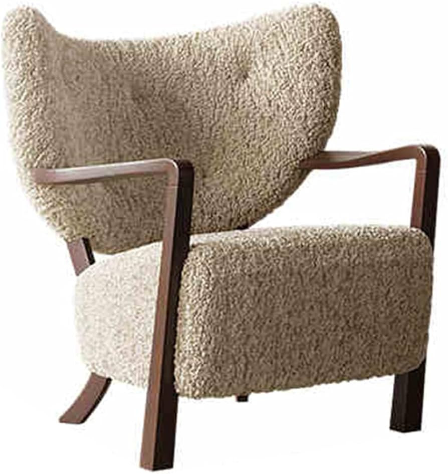 Sofa Chair, Chair Footstool Woolf Medieval French Designer Leisure Retro Home Living Room Solid W... | Amazon (US)