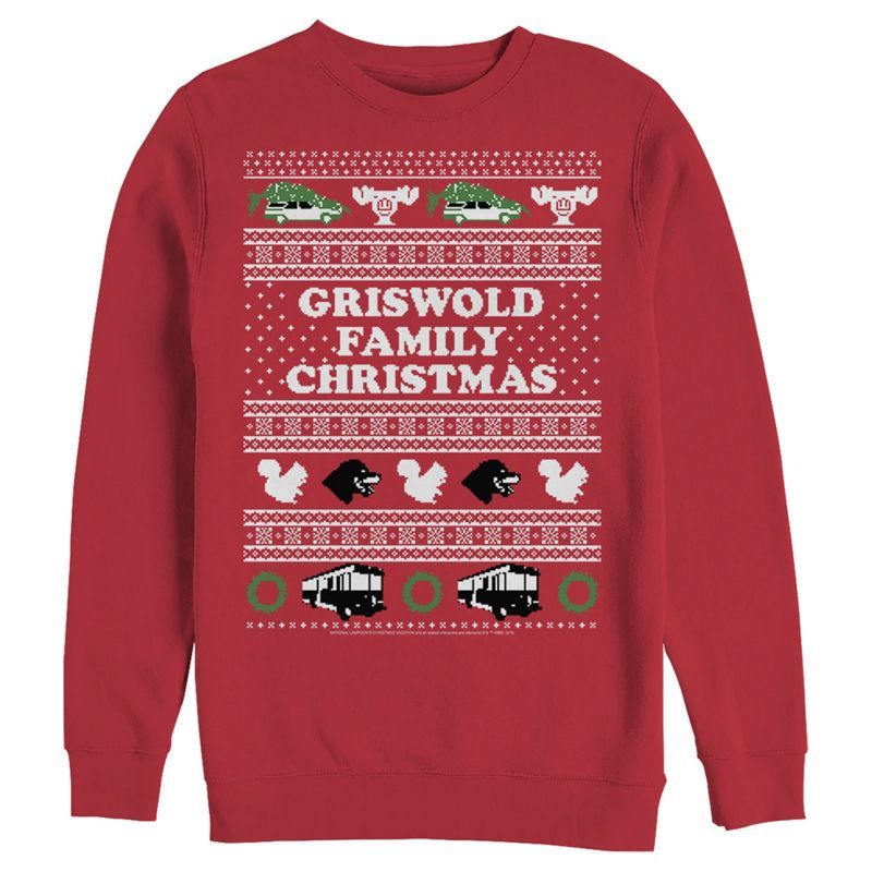 Men's National Lampoon's Christmas Vacation Griswold Family Christmas Ugly Sweater Sweatshirt | Target