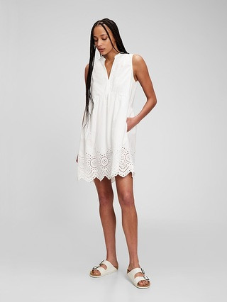 Eyelet Mini Dress | Gap (US)