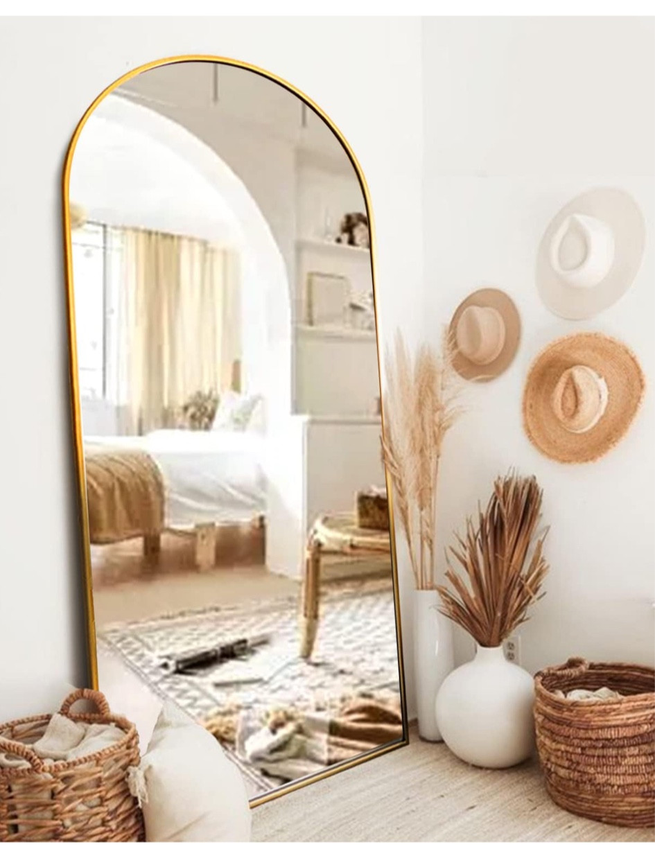 ITSRG Full Length Mirror with Stand, 30"x71" Floor Mirror Freestanding, Arched Wall Mirror, Oversized Mirror Full Length, Gold Arch Mirror Full Length, Wall Mounted Mirror for Bedroom 

#LTKMostLoved #LTKsalealert #LTKGiftGuide