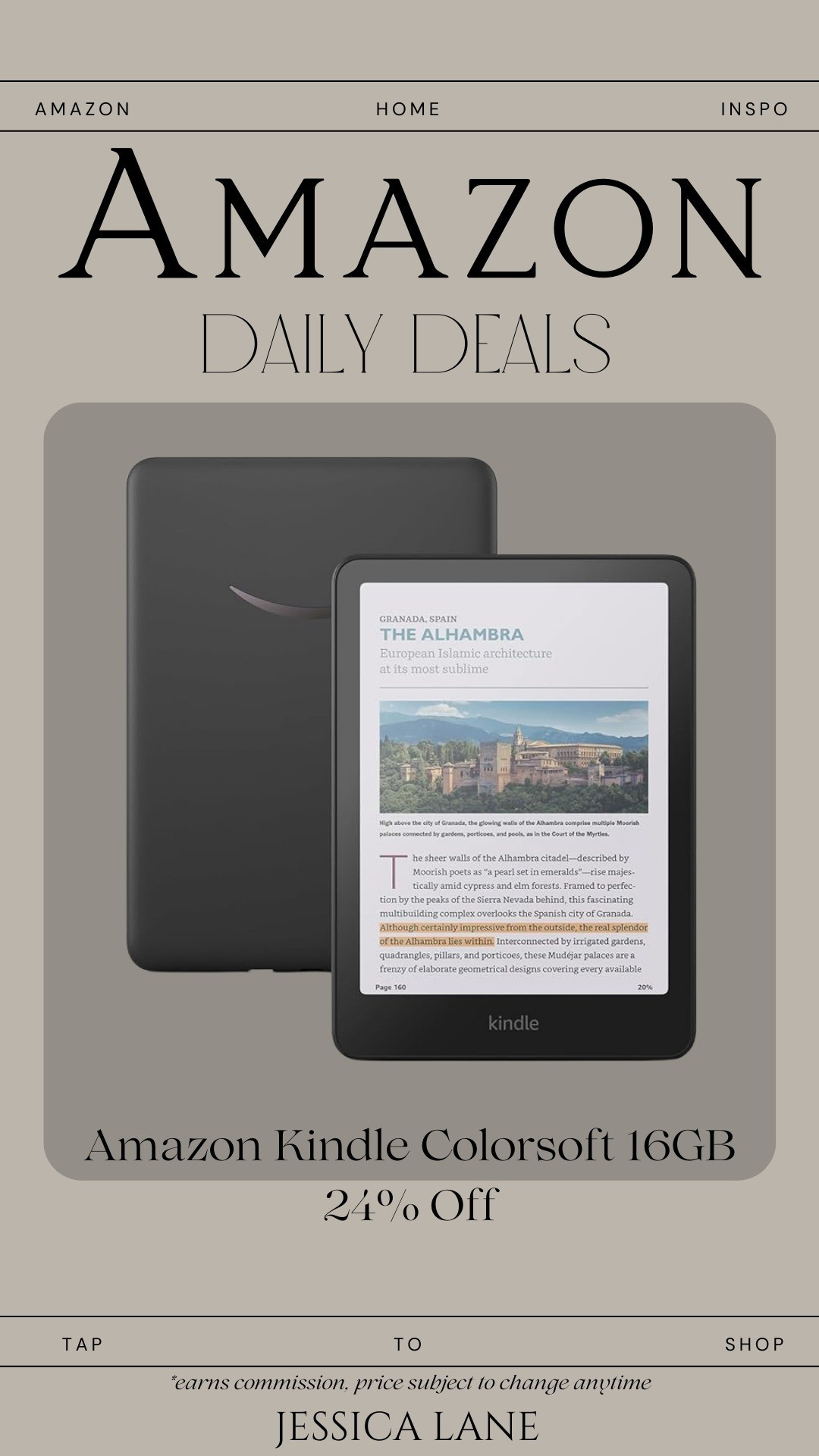 Finally, a Kindle that brings color to your reading life. The Kindle Colorsoft 16GB is lightweight, easy on the eyes, and perfect for everyday reading at home or on the go.#AmazonDeals #KindleFinds #ReadersOfLTK #BookLovers #TechFinds

#LTKGiftGuide #LTKstorytime #LTKTravel