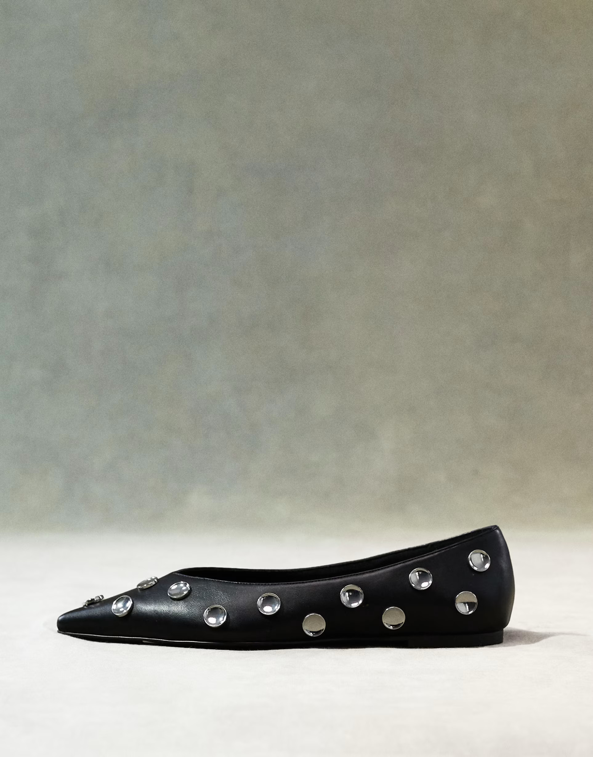 ASOS DESIGN Luck embellished ballet flat in black | ASOS (Global)
