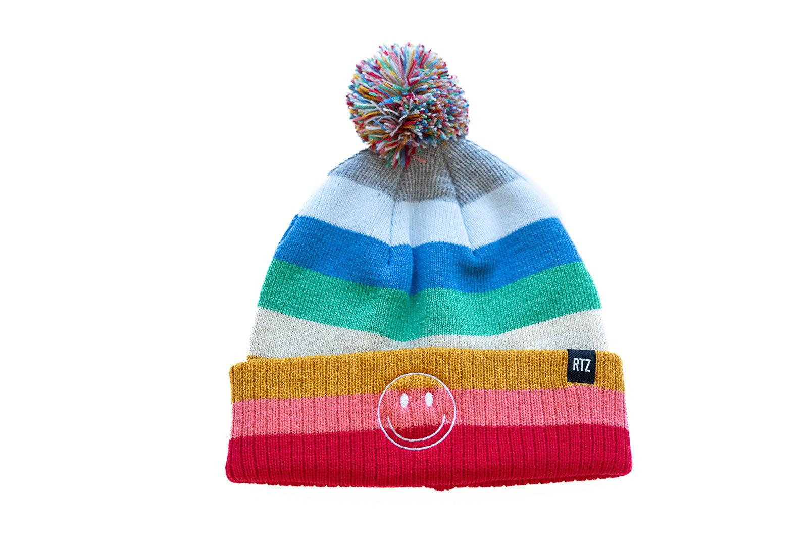 Smiley Pom Pom Hat - Rey to Z Hats | Rey to Z