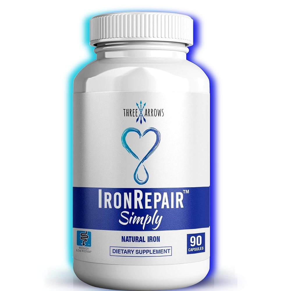 Iron Repair Simply Natural Iron Supplement, Best Absorption & Gentle on Stomach, Monash Low FODMA... | Amazon (US)
