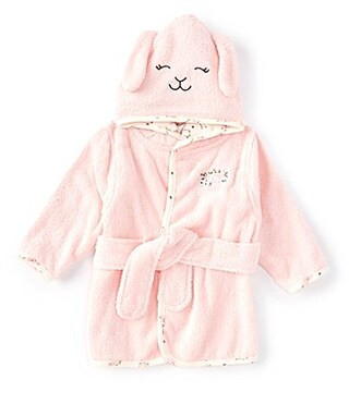 Little Me Baby Girls Long Sleeve Bunny Face Hooded Robe - 0/9 Months | Dillard's