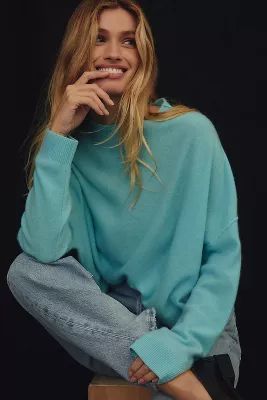 The Alani Cashmere Mock-Neck Sweater by Pilcro | Anthropologie (US)