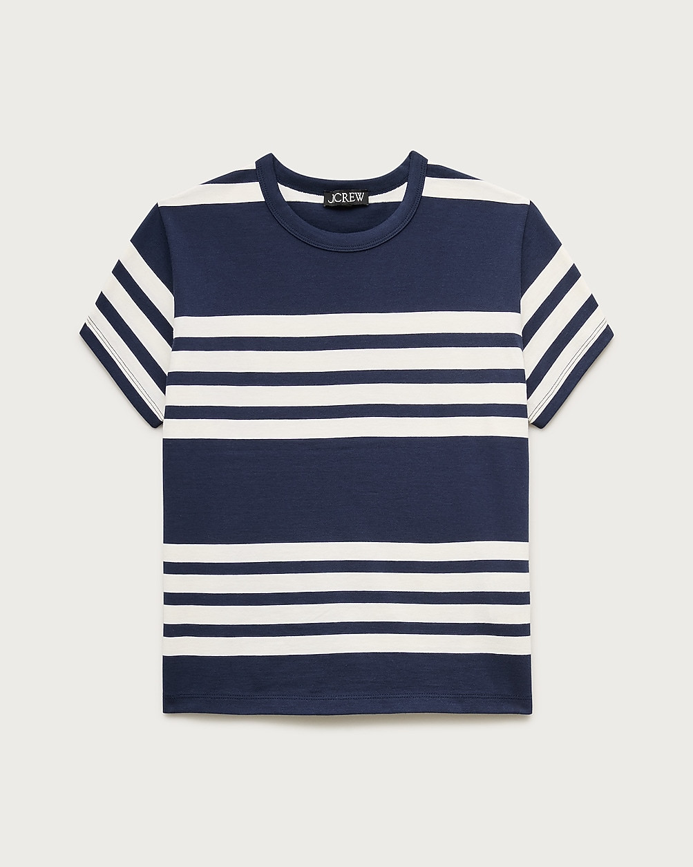 Boyfriend jersey classic-fit T-shirt in stripe | J. Crew US