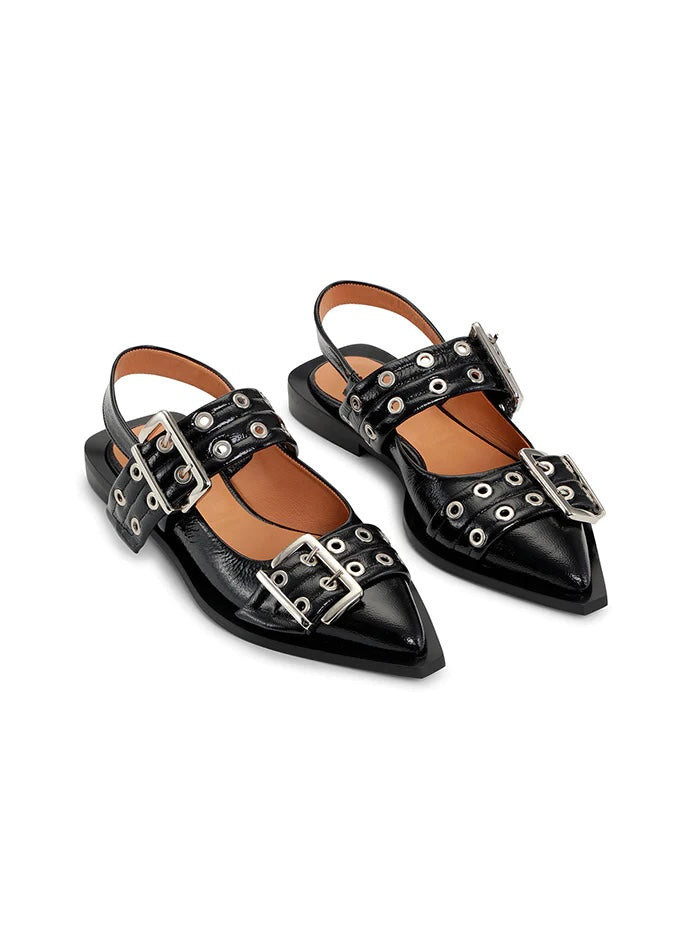 Ganni Ganni Chunky Buckle Ballerina - Trouva | Trouva (Global)