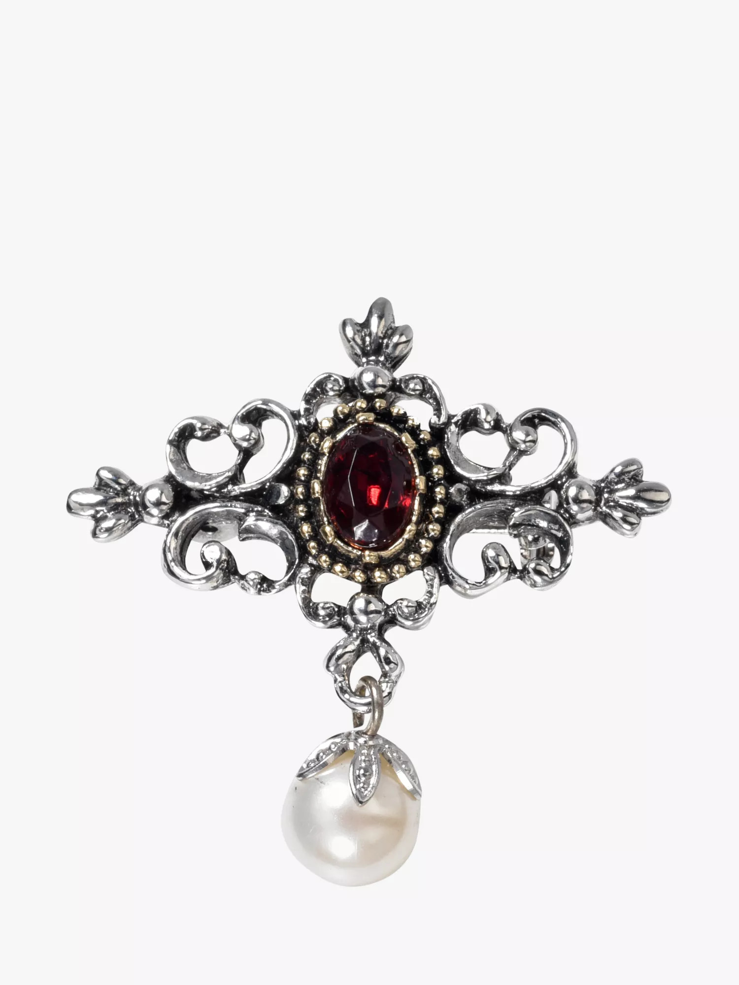 EclecticaPre-Loved Refound Vintage Victorian Style Brooch, Dated Circa 1980s | John Lewis (UK)