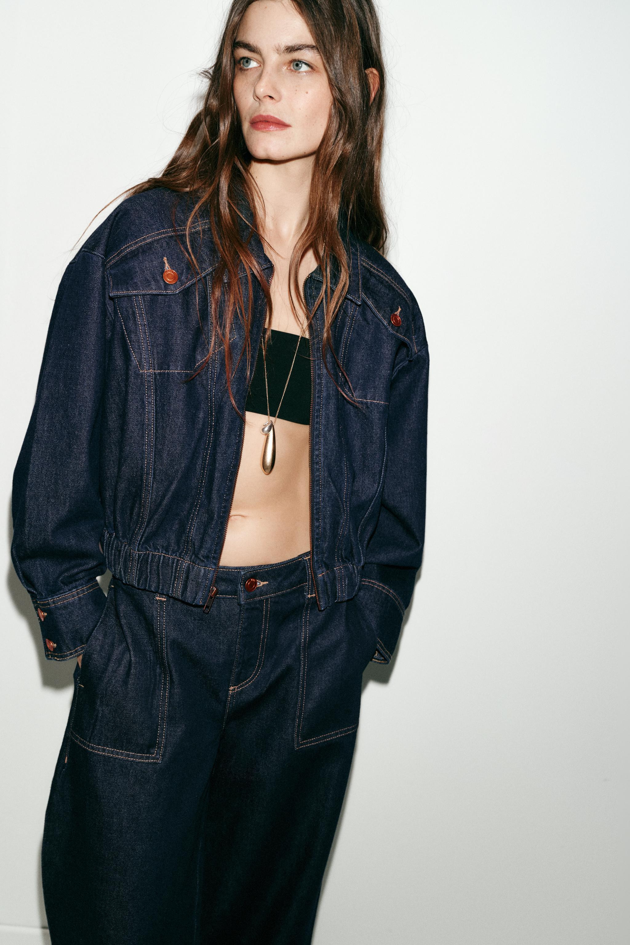 Z1975 DENIM BOMBER JACKET | Zara US