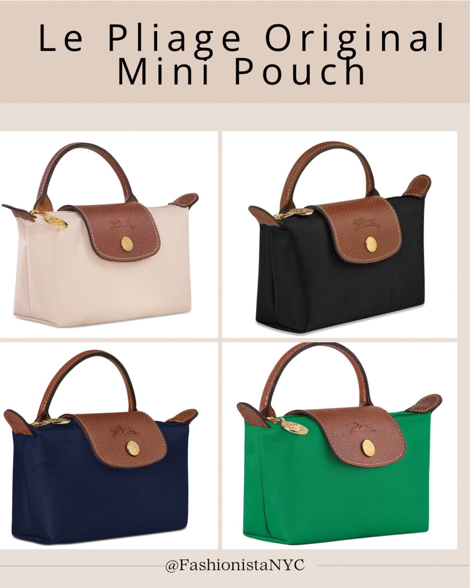 Meet the new Viral Must-Have mini Bag now trending ‼️ 
LONGCHAMP La Pliage Mini Pouch 
Sold in 5 colors + in larger sizes!!

Fall Outfit - Office Outfit - WorkWear- Date Night - Travel - Vacation- Family Photos- Holiday GIFT 🎁 
Follow my shop @fashionistanyc on the @shop.LTK app to shop this post and get my exclusive app-only content!

#liketkit #LTKItBag #LTKGiftGuide #LTKHoliday
@shop.ltk
https://liketk.it/4USAh