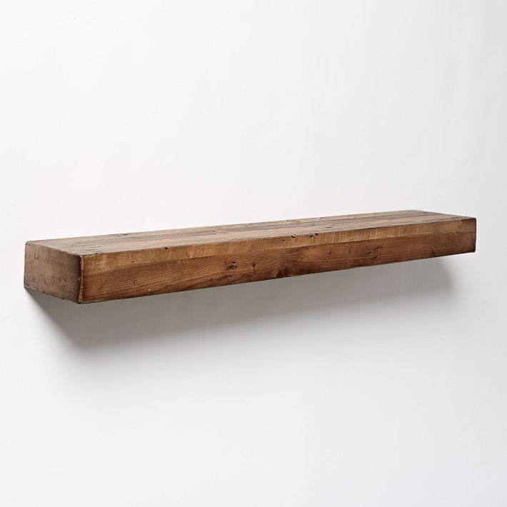Emmerson® Reclaimed Wood Floating Wall Shelves (24"–48") | West Elm (US)