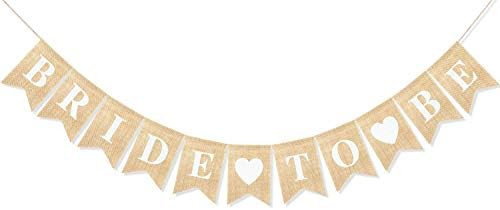 Uniwish Bride to Be Banner for Bridal Shower Engagement Bachelorette Party Decorations Garland We... | Amazon (US)