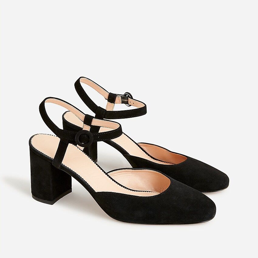 Maisie ankle-strap pumps in suede | J.Crew US