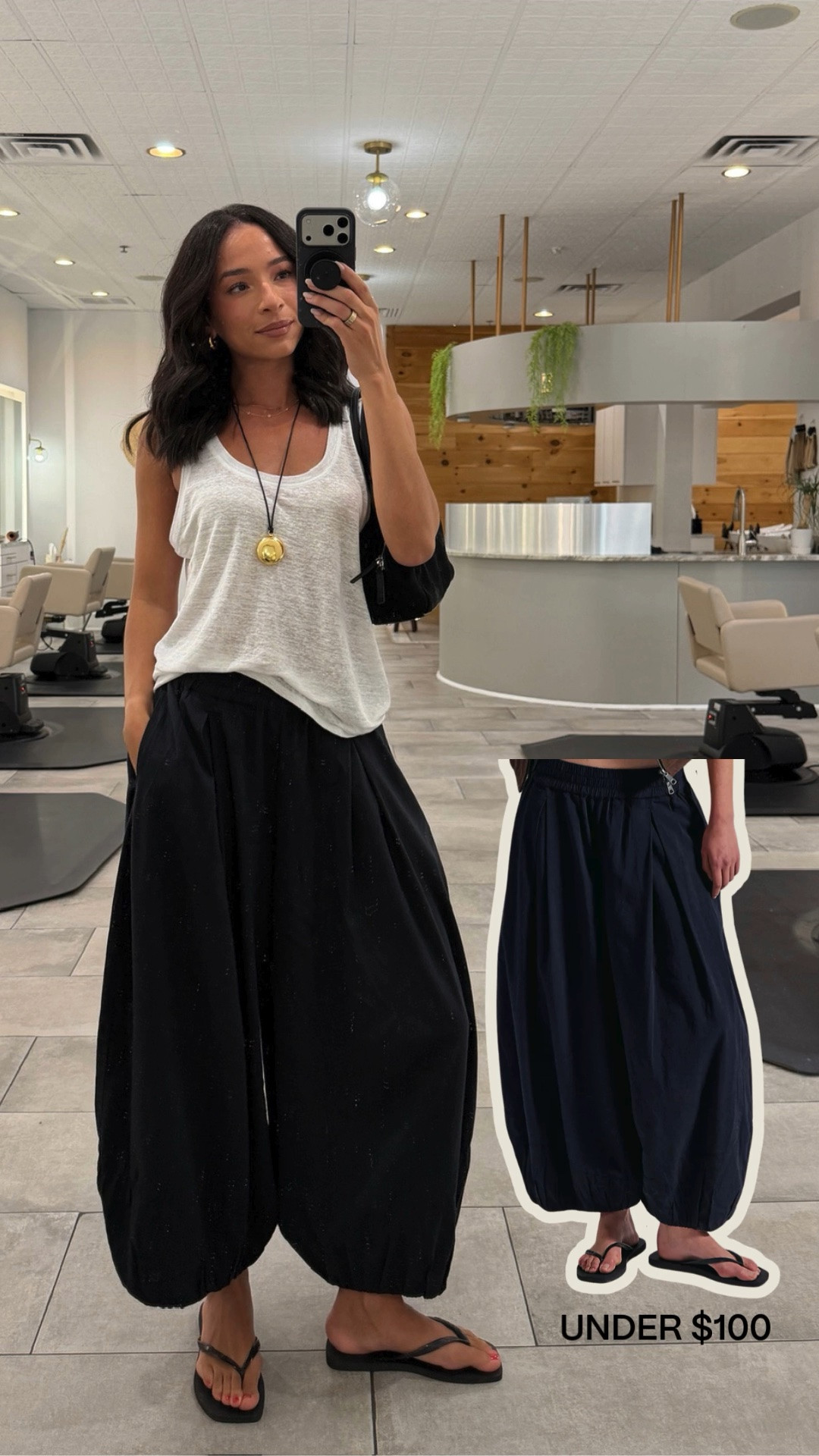 Your most loved last week 🤍 I’m obsessed with these balloon pants! They have great shape, pockets, and they’re lightweight enough to wear on super hot days! Plus they’re under $100! Wearing size S tank (exact is OOS but I’ve linked similars), size XS pants (run big) 

summer outfit, summer style, summer fashion, pull on pants, casual outfit, chic summer outfit, errands outfit, work from home outfit, mom outfit, postpartum outfit, free people pants

#LTKSeasonal #LTKmomlife