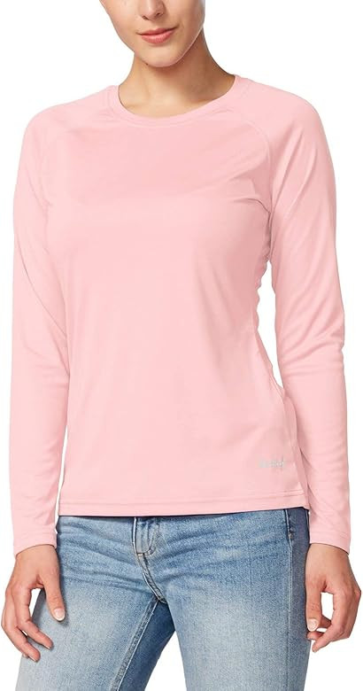 BALEAF Women's UPF 50+ Sun Protection T-Shirt SPF Long/Short Sleeve Dri Fit Lightweight Running S... | Amazon (US)