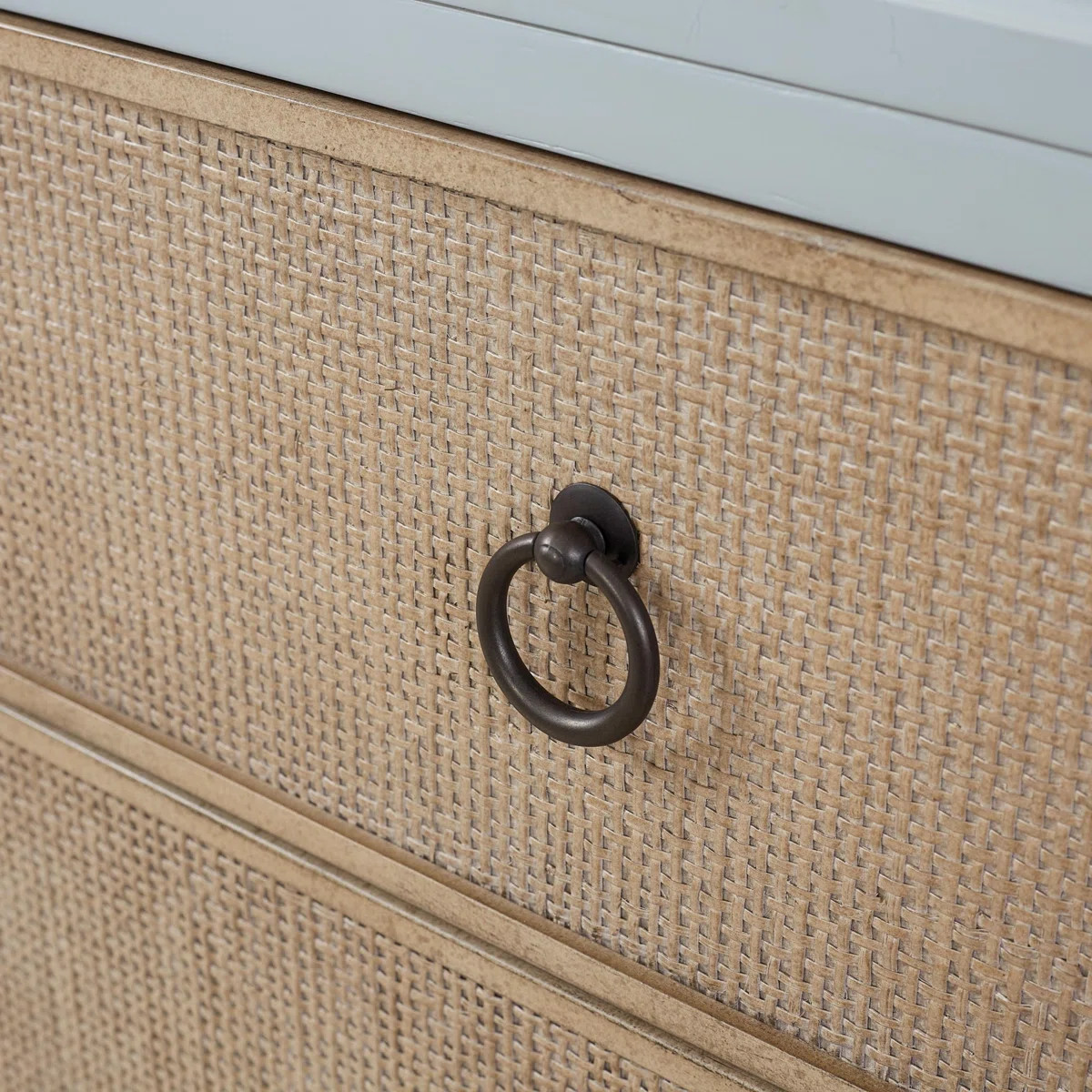 Ocean Finish 3 Drawers Hall Chest With Cane Fronts | Wayfair North America