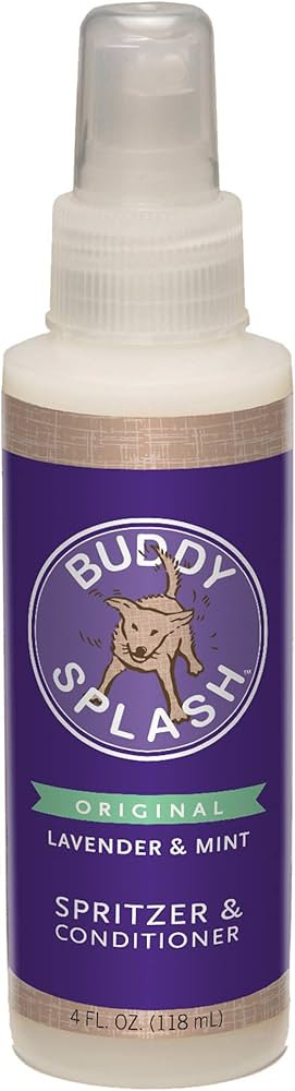 Buddy Splash Spritzer & Conditioner for Dog Grooming, Lavender & Mint, 4 oz. Bottle | Amazon (US)