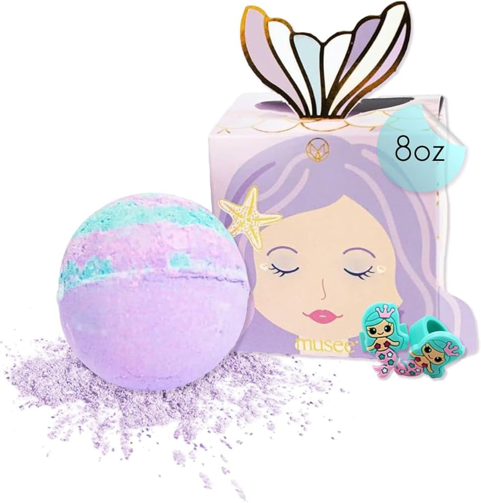 Musee Mermaid 8oz Bath Bomb | Relaxing Aromatherapy Bath Bombs | Gift Set for Women | Easter Gift... | Amazon (US)