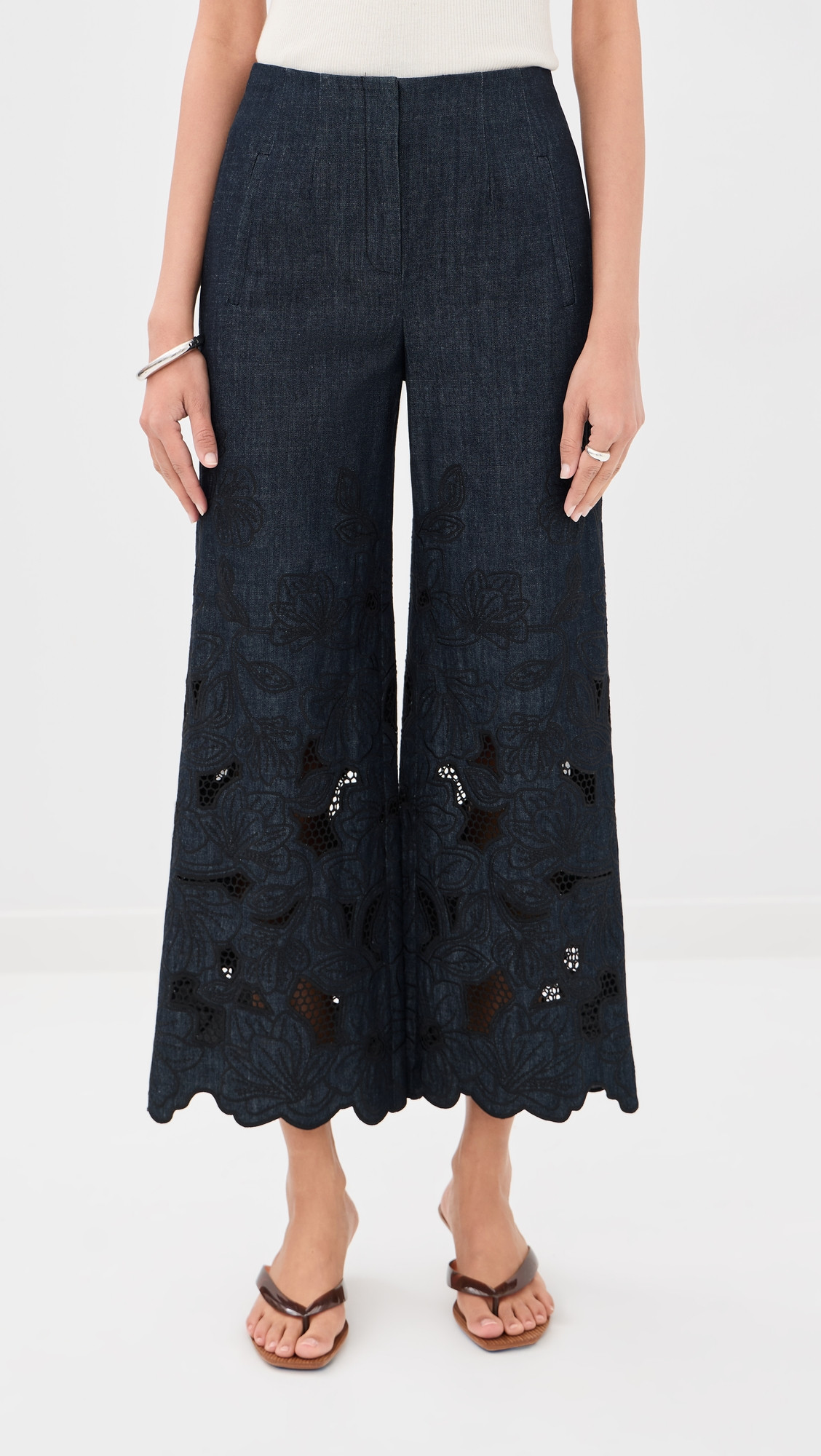 Veronica Beard Osborne Pants Indigo Rinse 10 | Shopbop