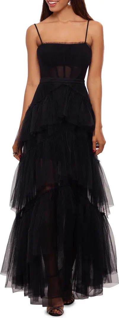 Tiered Tulle Ruffle Gown | Nordstrom