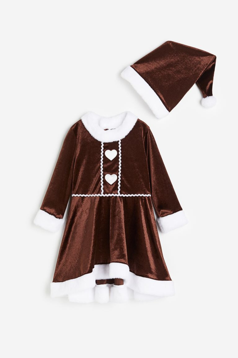 2-piece set - Brown/Gingerbread - Kids | H&M GB | H&M (UK, MY, IN, SG, PH, TW, HK)