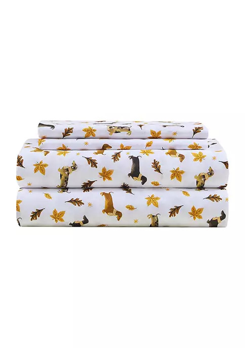 Microfiber Falling for Dachshunds Sheet Set | Belk