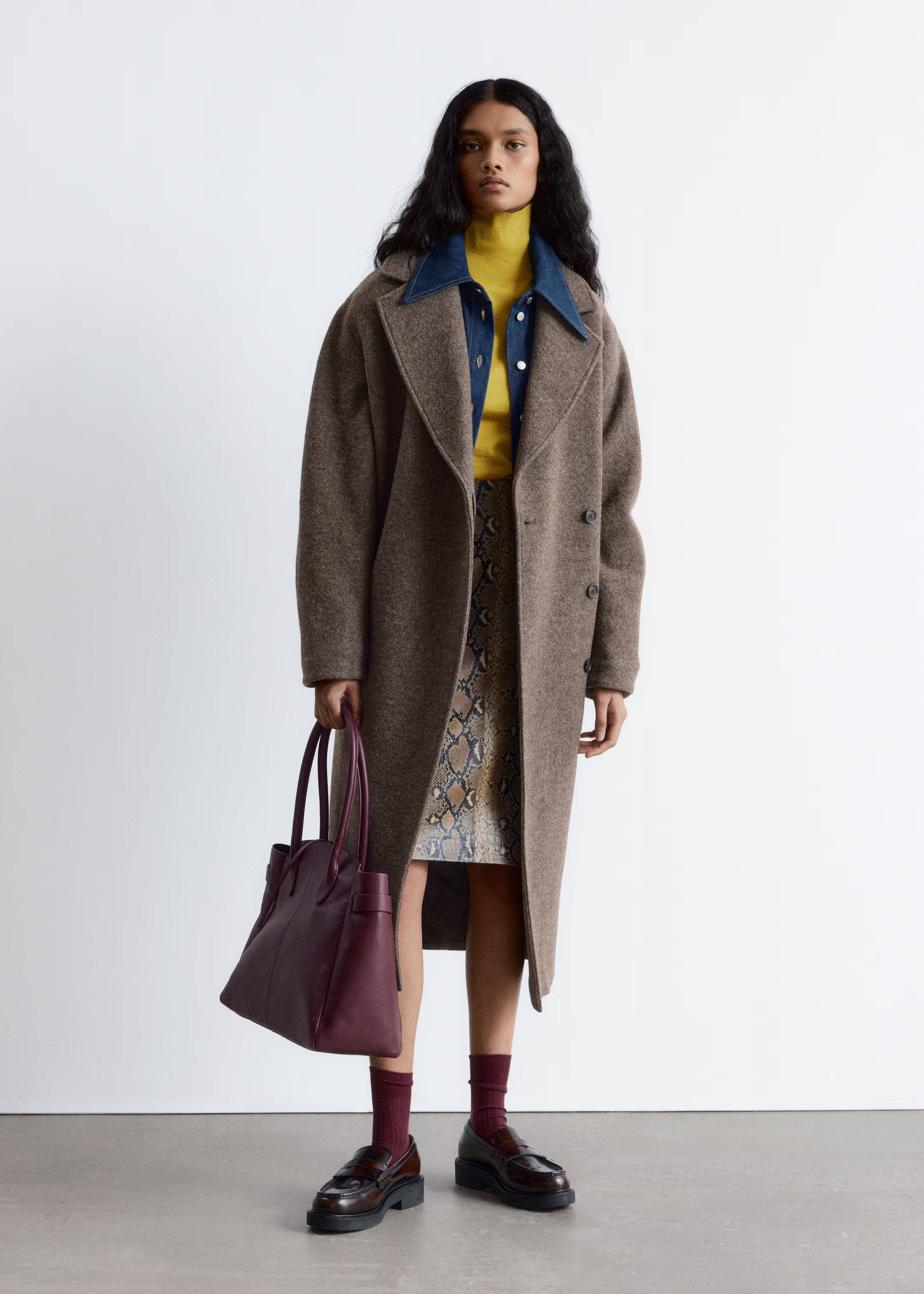 Voluminous Belted Wool Coat | H&M (UK, MY, IN, SG, PH, TW, HK)