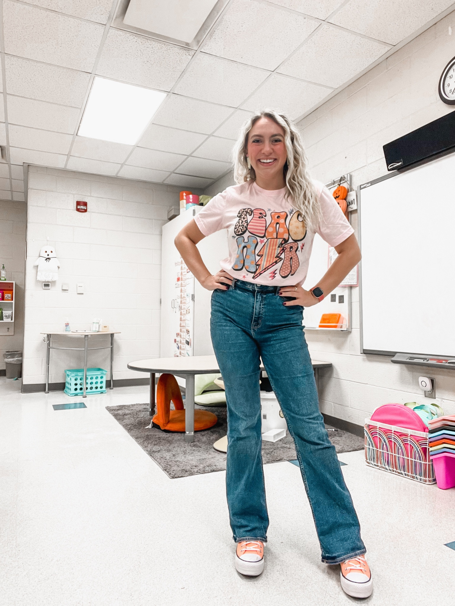 Teacher outfits, teacher style, teacher fashion, teacher shirts, teacher t-shirts, casual teacher outfit 

Exact shirt from shopdoor104.com

#LTKfindsunder50 #LTKworkwear #LTKfindsunder100