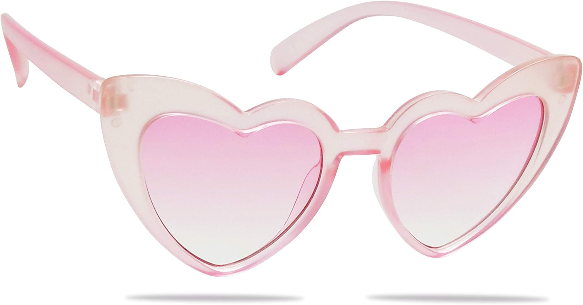 Trendy Heart Shaped Love Colorful Baby Girl Toddler Ages 2-6 Yrs. Oversize Kids Sunglasses | Amazon (US)