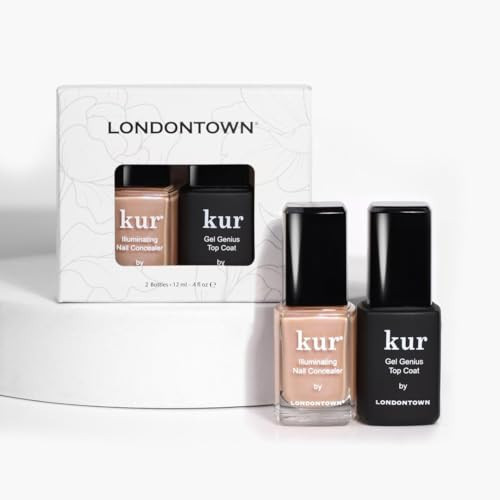 LONDONTOWN kur Go Bare Nail Conceal & Go Duo Set, Includes Go Bare Nail Illuminating Concealer & Gel Genius Top Coat, 2 Piece Set, 0.4 Fl Oz | Amazon (US)