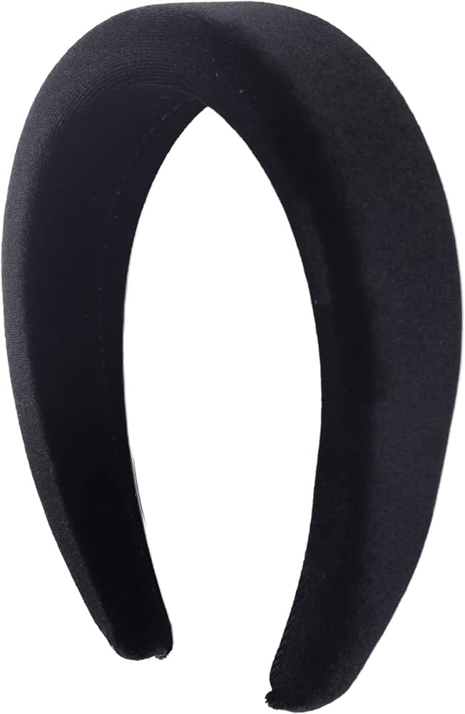 Black Padded Headband for Women and Girls- Hair Styling Accessories Fashion Hairband | Amazon (US)