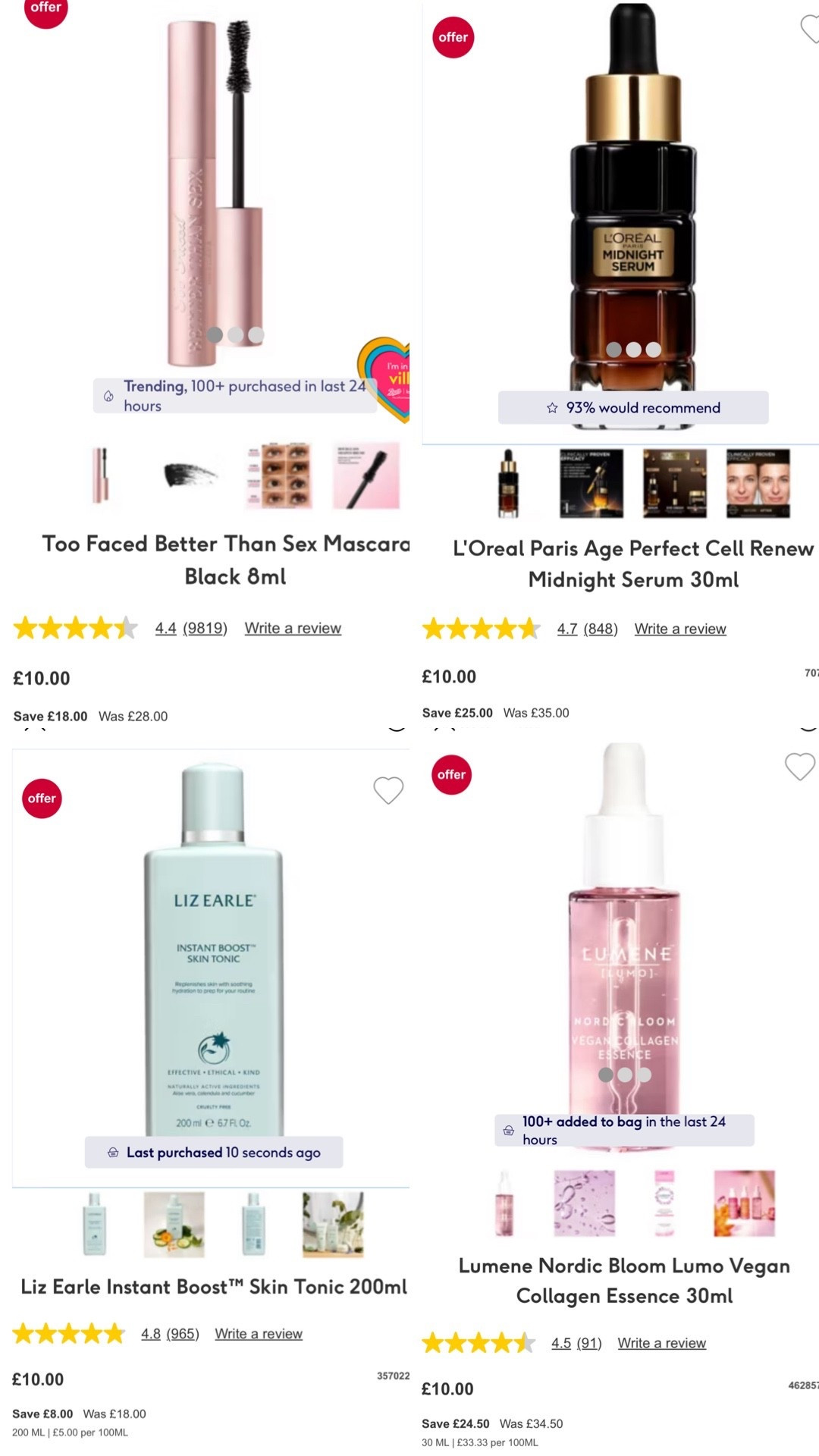 Boots £10 Tuesday picks 🫶🏻💖 #beautysavings #beautysale #bootsuk 

#LTKuk #LTKbeauty #LTKsummer