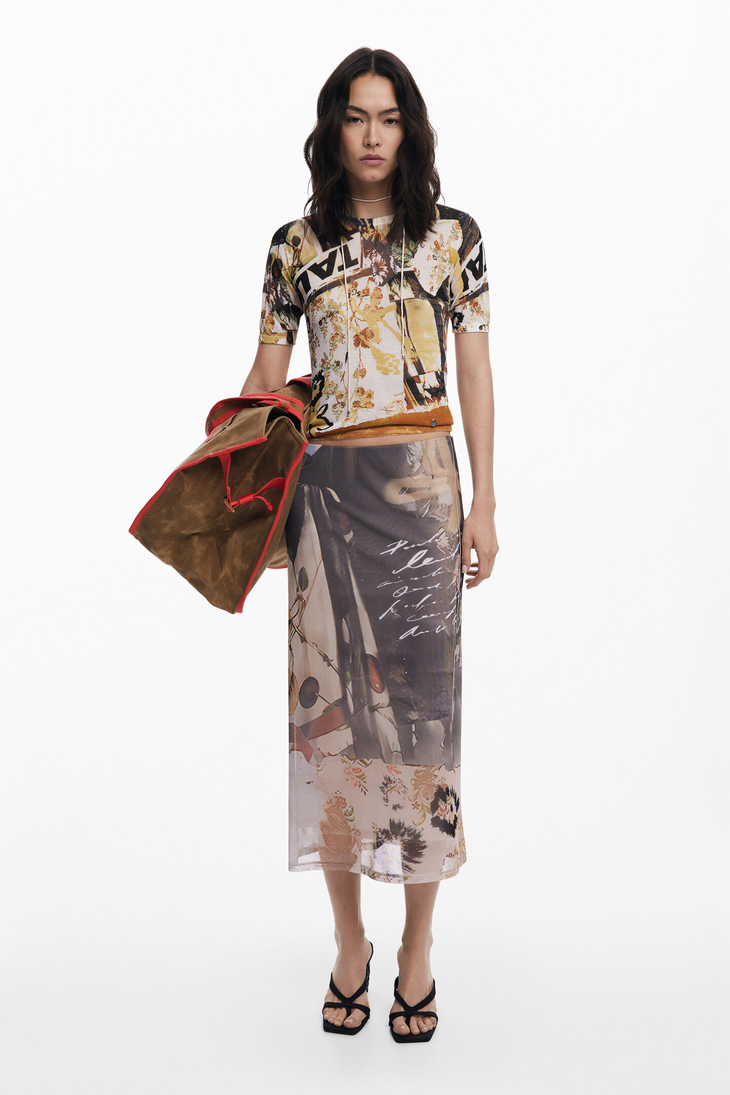 Collage tulle skirt | Desigual USA,CA