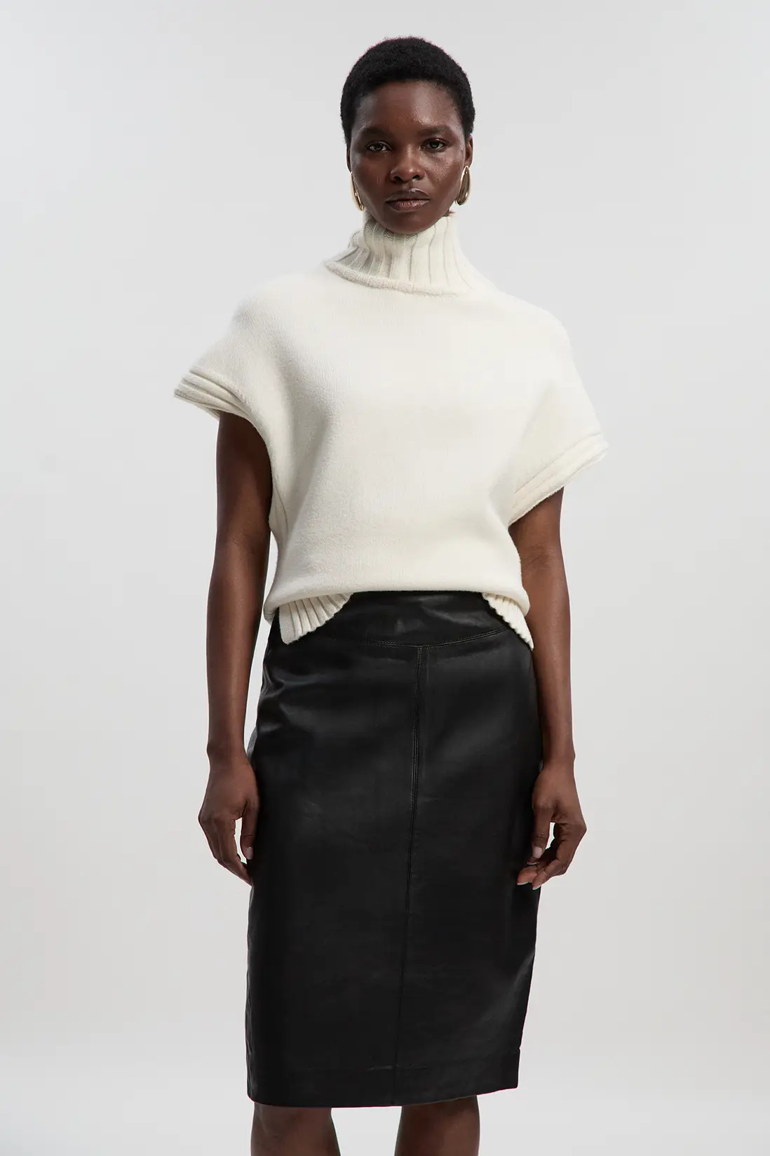 Forever Leather Signature Pencil Skirt | Karen Millen