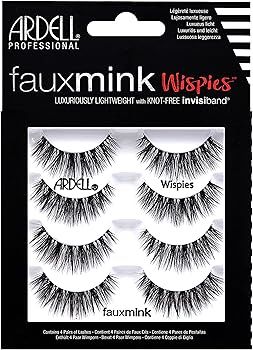 Ardell False Lashes Faux Mink Wispies Multipack, 1 pk x 4 pairs | Amazon (US)
