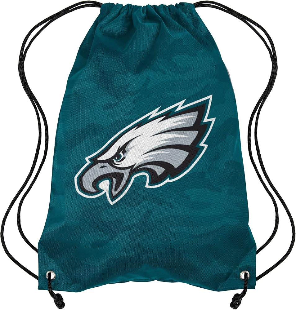 FOCO Philadelphia Eagles NFL Big Logo Camo Drawstring Backpack | Amazon (US)