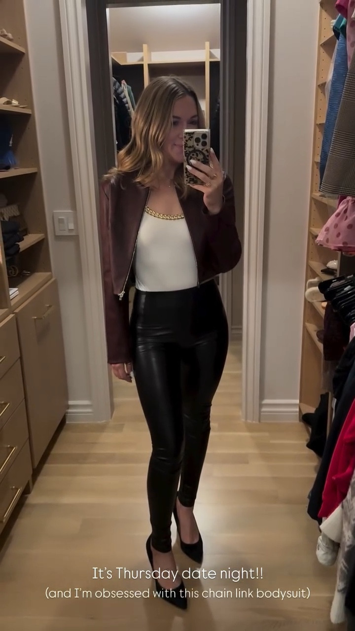 Last night’s date night look! I’m obsessed with this chain link bodysuit! 🖤

#LTKgrwm #LTKootd #LTKdayinmylife