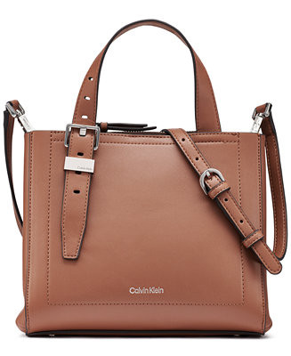 Calvin Klein Lowen Triple Compartment Adjustable Crossbody Bag - Macy's | Macy's