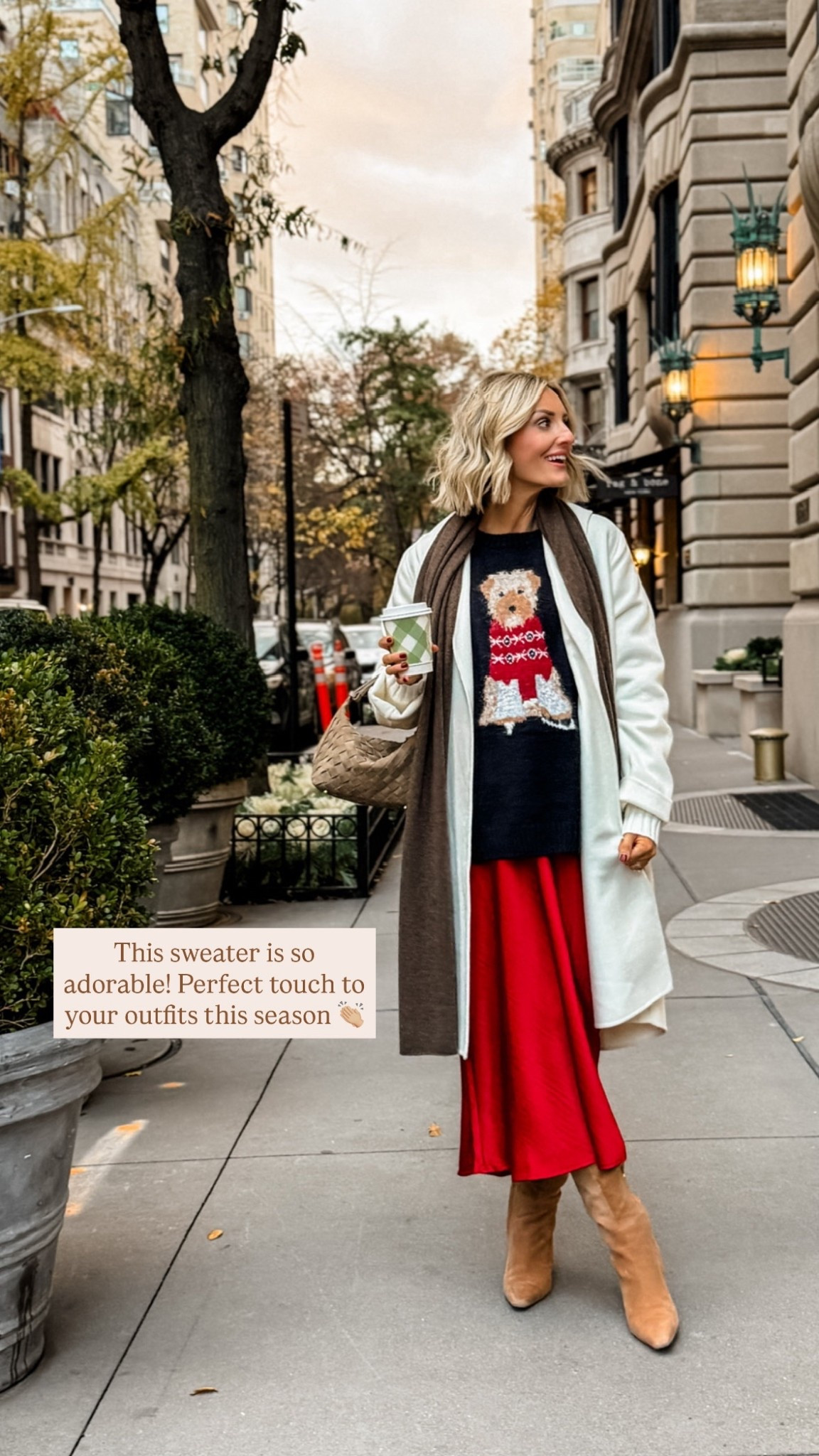 This dog sweater is so fun for the holidays! Can’t believe it’s a Target find! I sized up to an XL because I wanted a very oversized fit! Wearing M in skirt!

Loverly Grey, holiday looks, holiday sweater, dog sweater, Christmas sweater, Christmas outfit 

#LTKFindsUnder100 #LTKHoliday