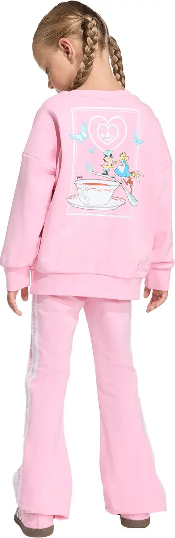 x Disney Alice in Wonderland Kids' Crewneck Sweatshirt & Flare Leggings Set | Nordstrom